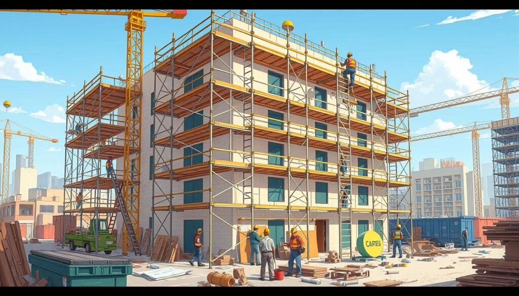 Andaimes: aumento na locação para projetos de reformas